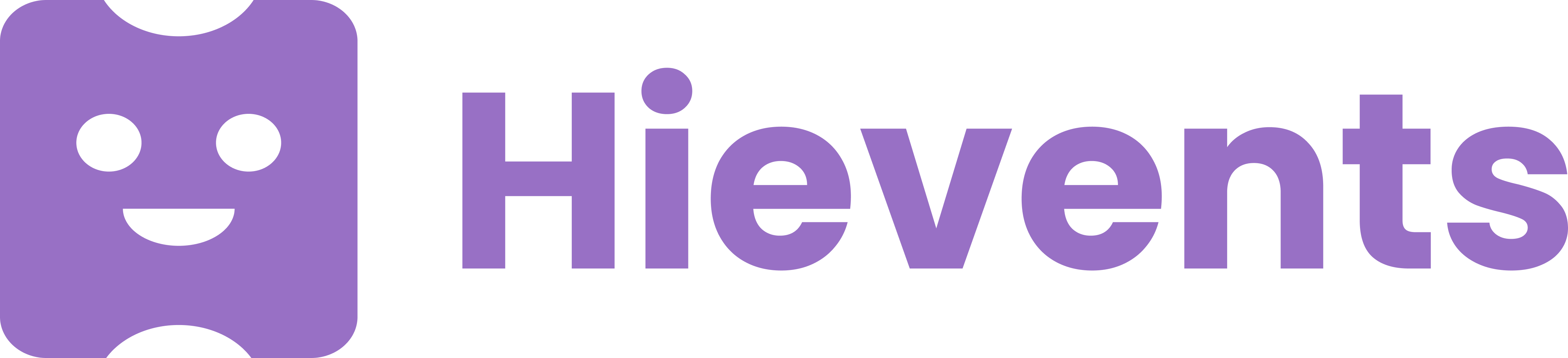 Logo Hievents ungu with font